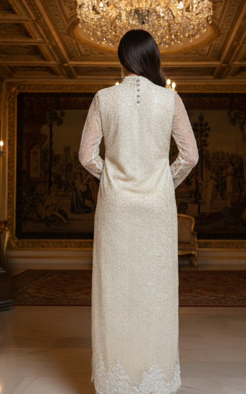 Threads and Motifs | Formal Dresses 25 | Net Embroidered Shirt With Trouser-2