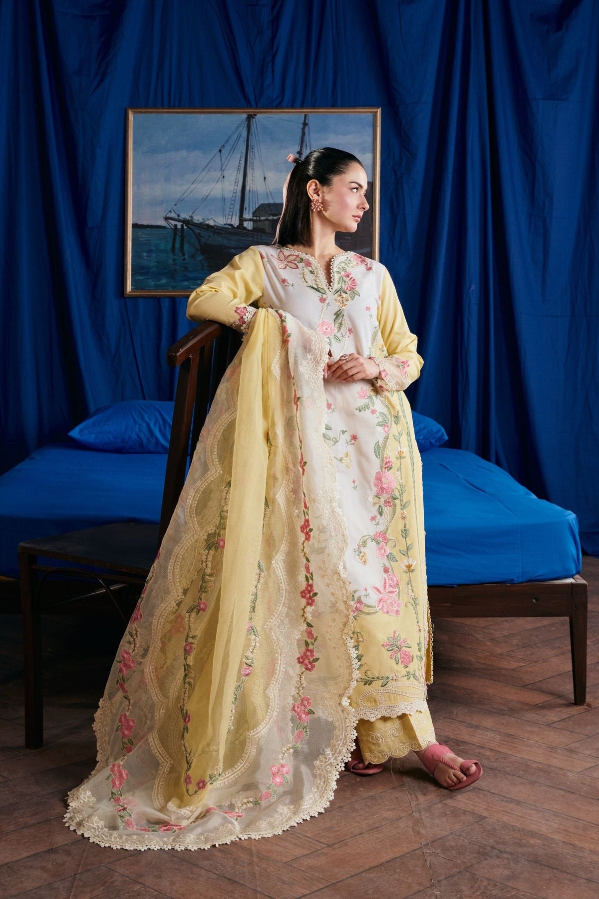 Maryam Hussain | Luxury Lawn 26 Vol 2 | Titli, image 2