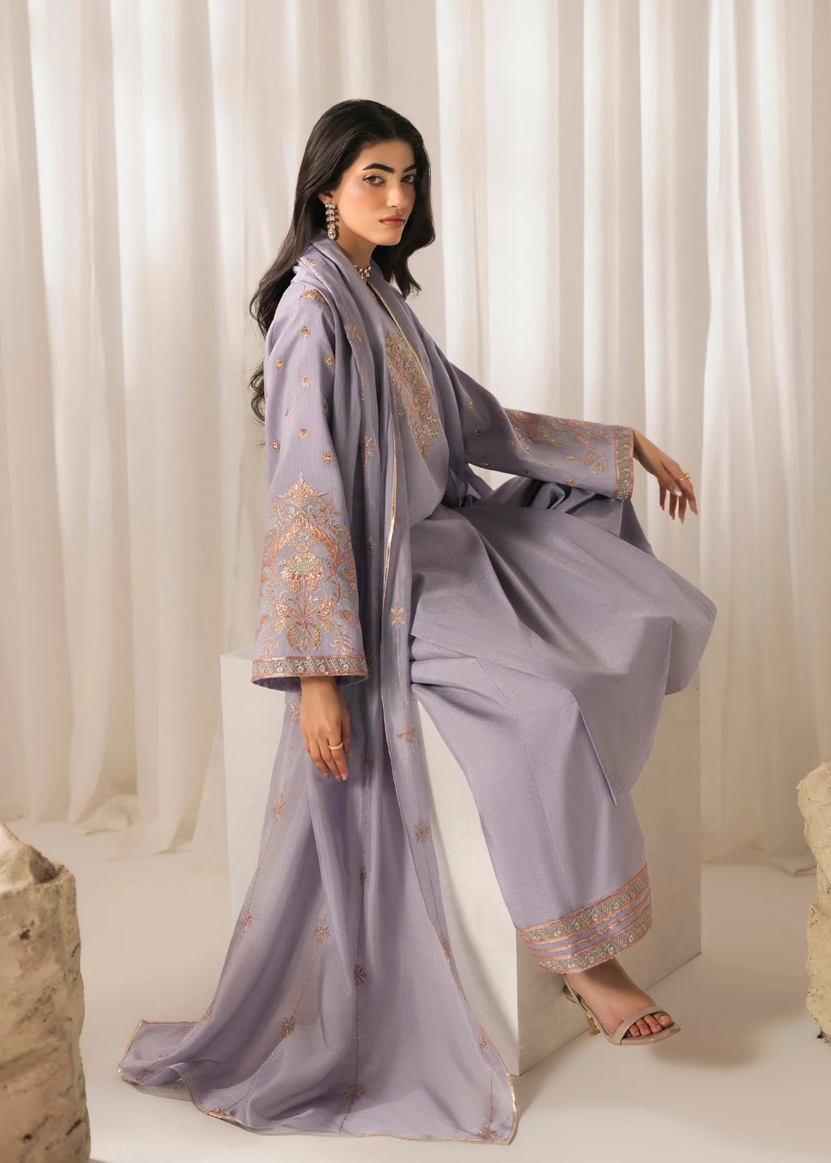 Jamnii | Silk Atelier Pret 26 | LAVENDER MIST, image 8