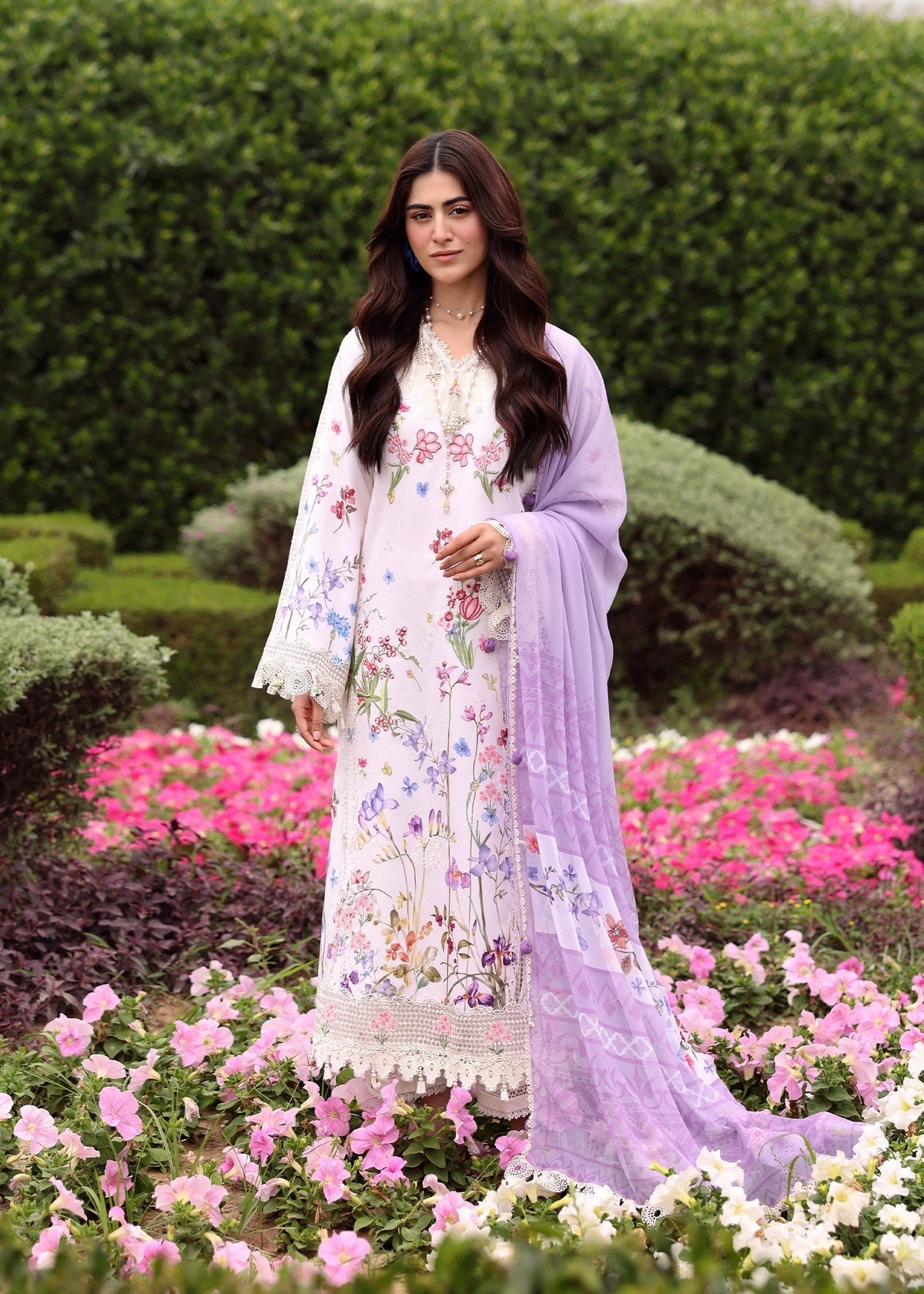 Sardinia | Embroidered Lawn Edit 26 | Lavender Clouds-1
