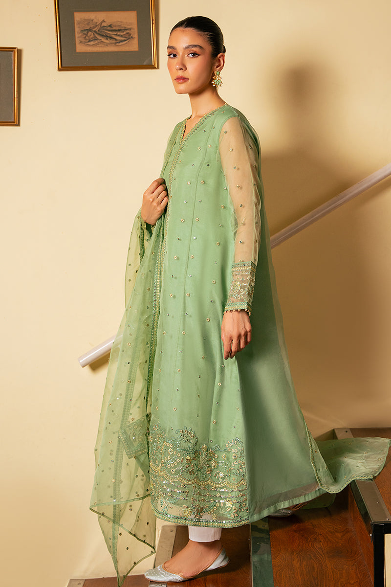 Cross Stitch | Luxury Pret | Forged Elegance-2 PC (Shirt & Dupatta)-8