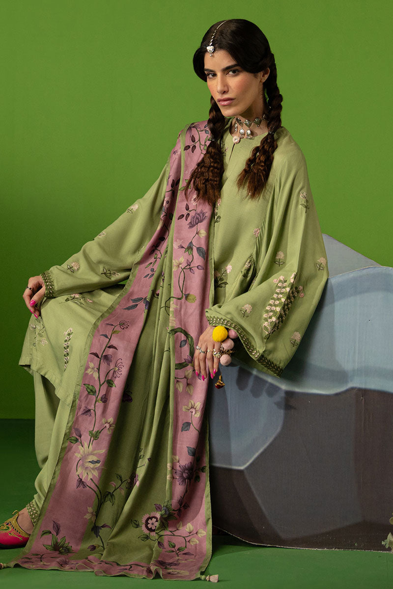 Cross Stitch | Exclusive Pret | Tranquil Sage-3 PC (Shirt, Trouser & Dupatta)-3