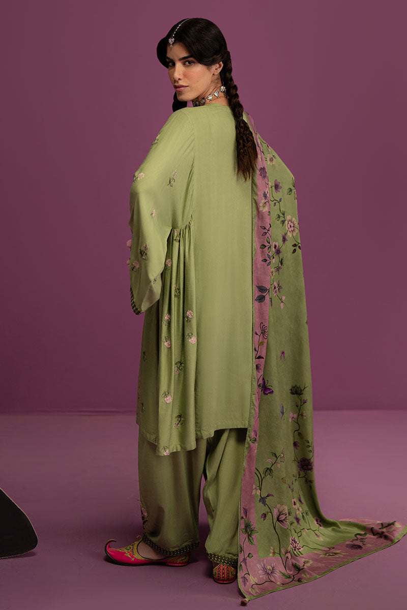 Cross Stitch | Exclusive Pret | Tranquil Sage-3 PC (Shirt, Trouser & Dupatta)-8