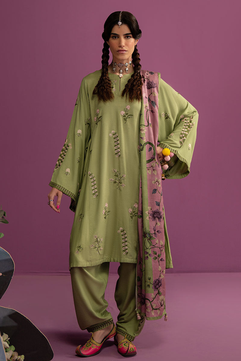 Cross Stitch | Exclusive Pret | Tranquil Sage-3 PC (Shirt, Trouser & Dupatta)