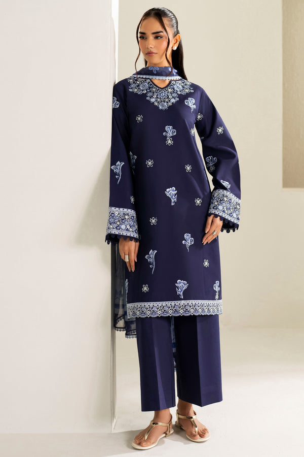 Farasha | Summer Weaves Embroidered Lawn | Midnight Hue-4