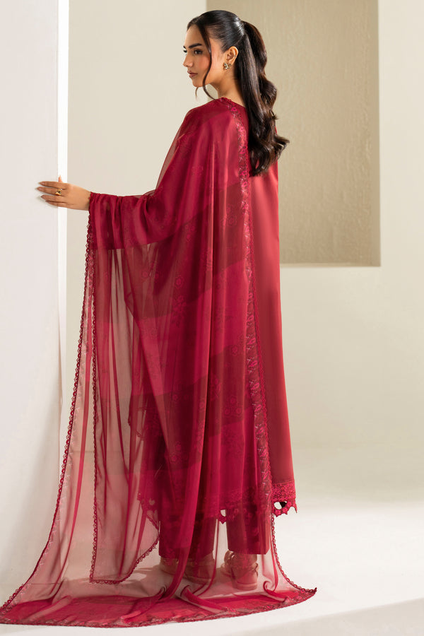 Farasha | Summer Weaves Embroidered Lawn | Desert Rose-3