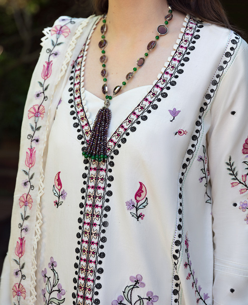 Republic Womenswear | Aylin Summer Lawn 24 | Muguet (D1-B) -  Republic Womenswear Luxury - Original Designer Dress - House of Maryam