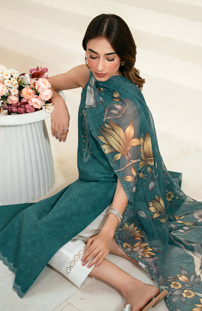 Seran | Daffodils Lawn 24 | Jules -  Seran Casuals - Original Designer Dress - House of Maryam