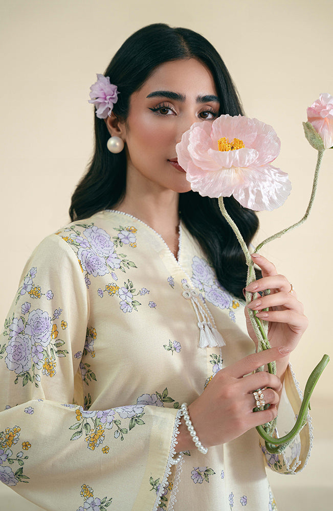 Seran | Daffodils Lawn 24 | Albie -  Seran Casuals - Original Designer Dress - House of Maryam