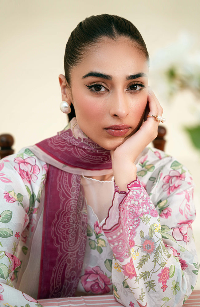 Seran | Daffodils Lawn 24 | Freya -  Seran Casuals - Original Designer Dress - House of Maryam