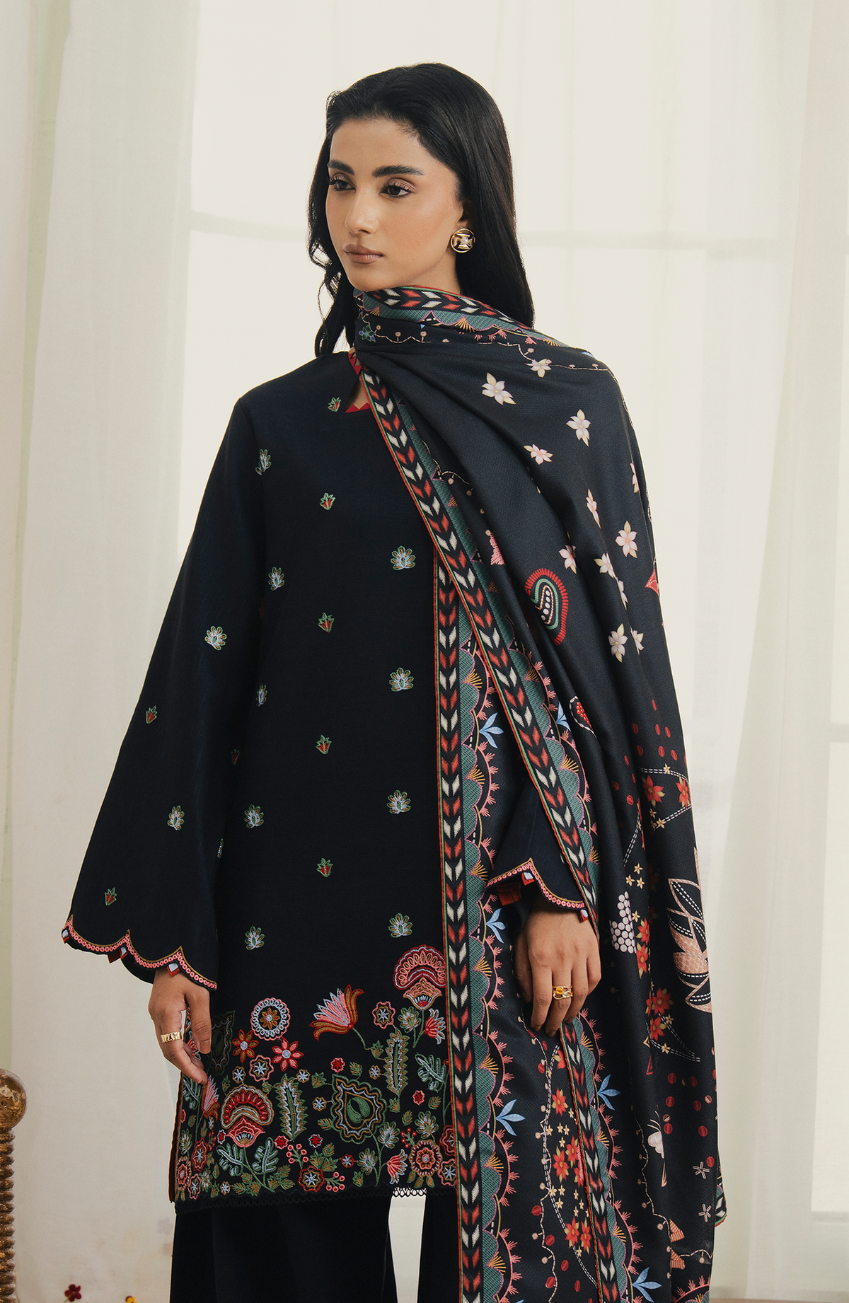 Seran | Winter Embroidered 25 | Nythea-5