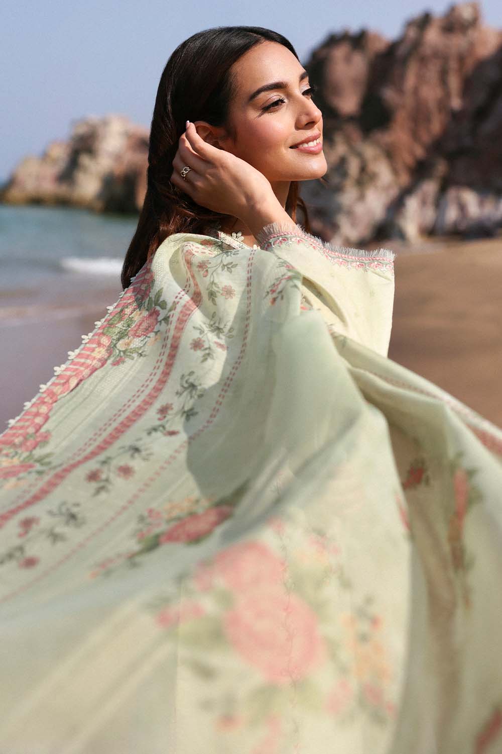 Seran | Afsanah Lawn 25 | FARIHA -  Seran Ladies Clothes - Original Designer Dress - House of Maryam