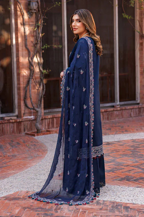 Farasha | Kaavish Lawn 24 | DEEP SAPPHIRE -  Farasha Luxury - Original Designer Dress - House of Maryam