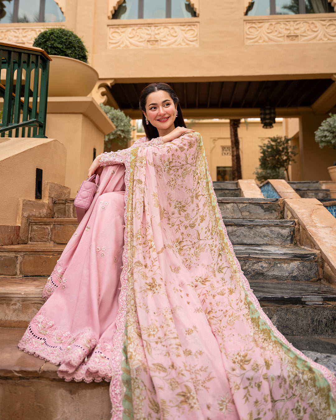 Faiza Saqlain | Aya Luxury Lawn 26' | Asja-4