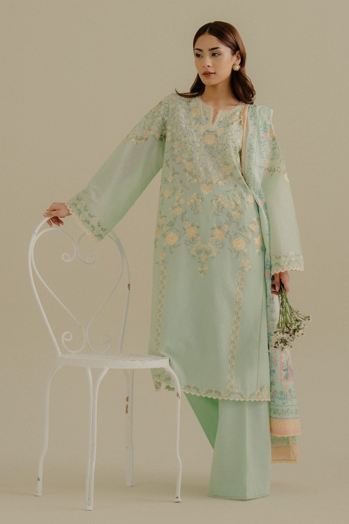 Zara Shahjahan | Coco Lawn 25 | Velin-7A -  Zara Sahjahan  - Original Designer Dress - House of Maryam