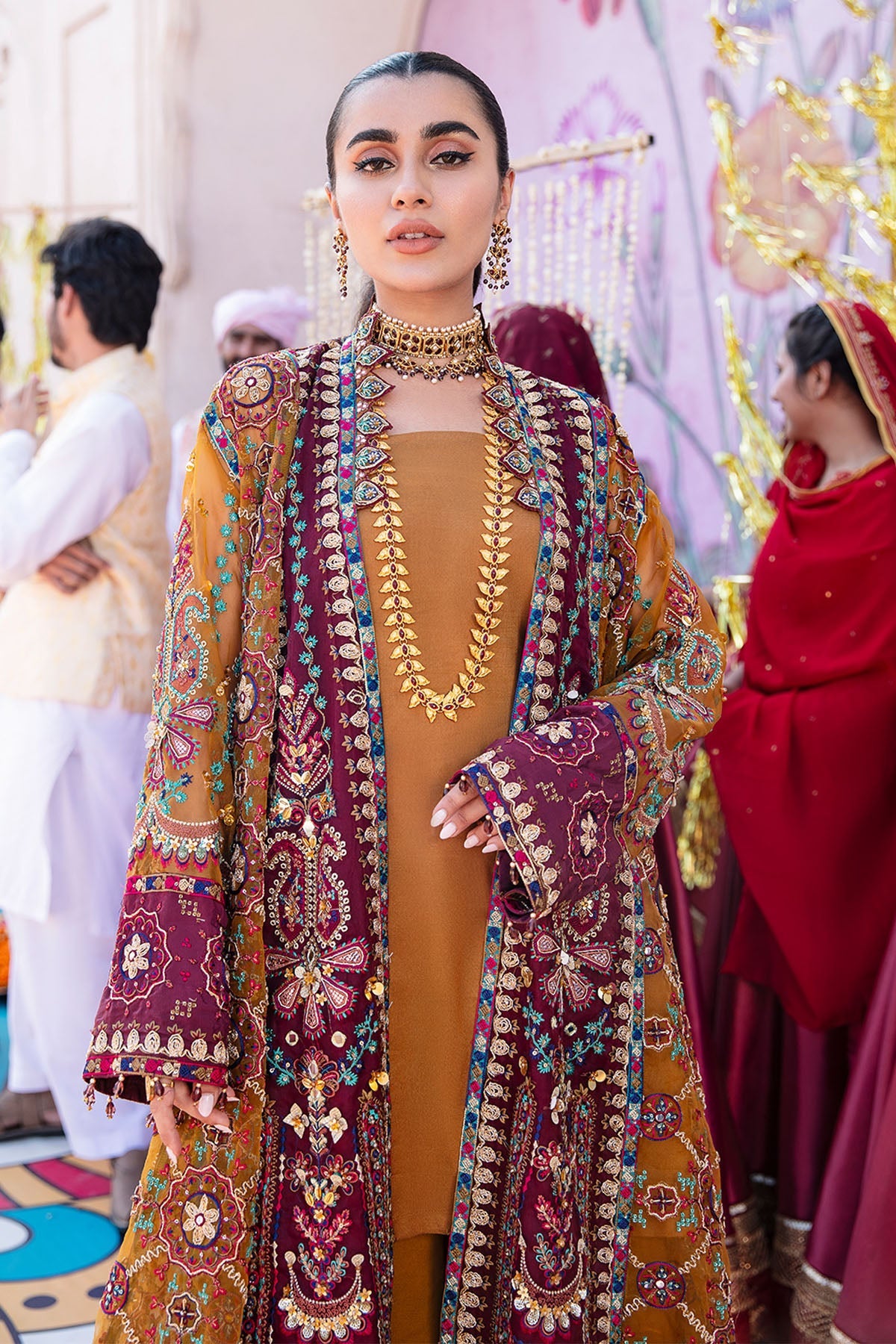 Nureh | Jhoomro 25' | Gulshan Shirt -  Nureh jhoomro 25 - Original Designer Dress - House of Maryam