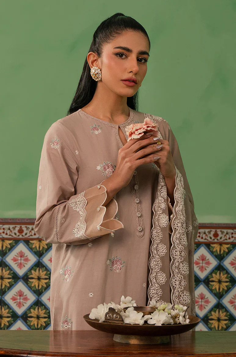 Cross Stitch | Mahiri Embroidered Collection | SUMMER BLOOM -  Cross Stitch Luxury - Original Designer Dress - House of Maryam