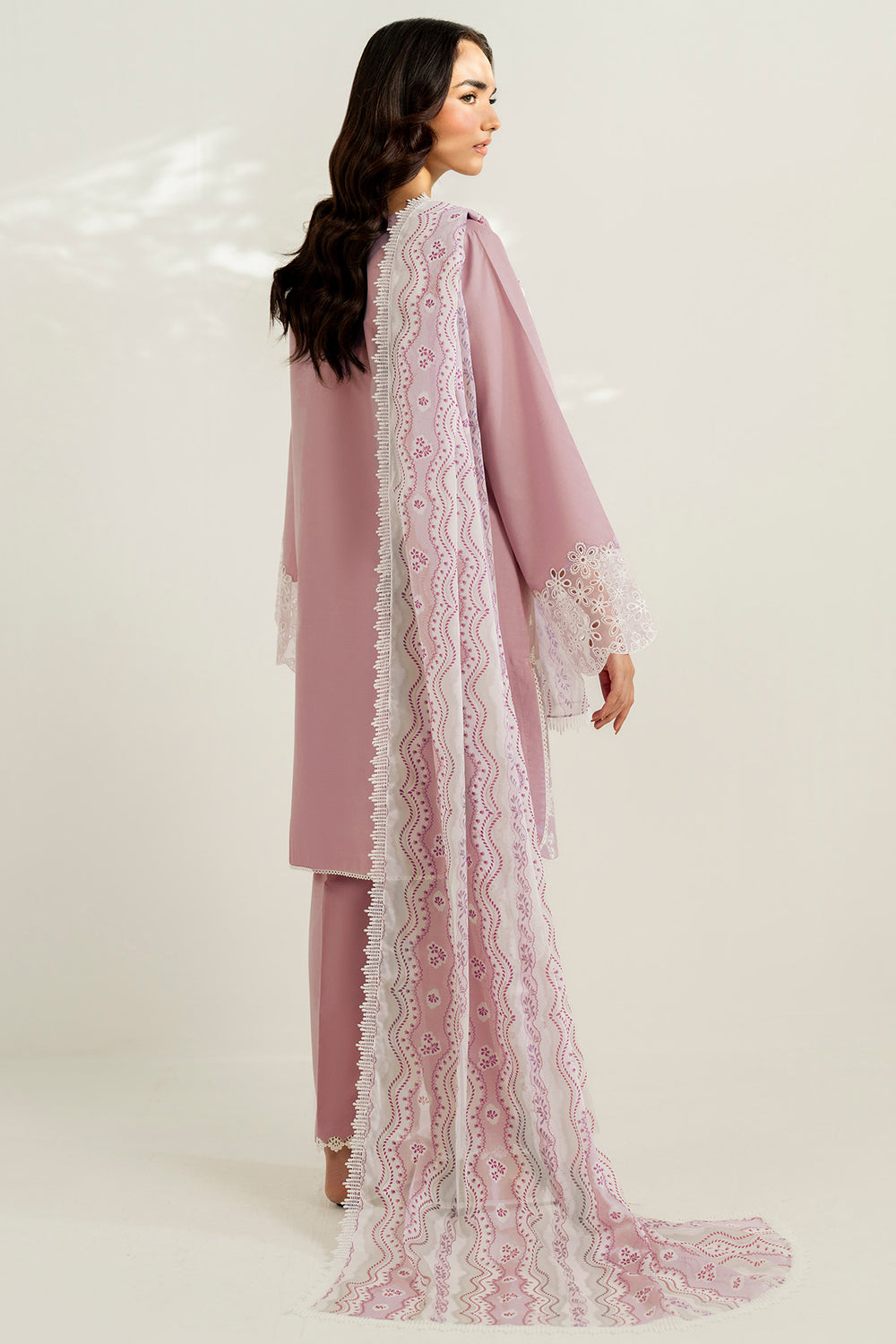 Farasha | Thread Lines Embroidered | Hazel Drape -  Farasha Ladies Clothes - Original Designer Dress - House of Maryam