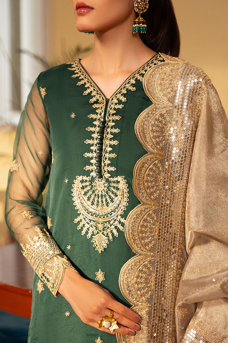 Cross Stitch | Luxury Pret | Jade Radiance-2 PC (Shirt & Dupatta)-2