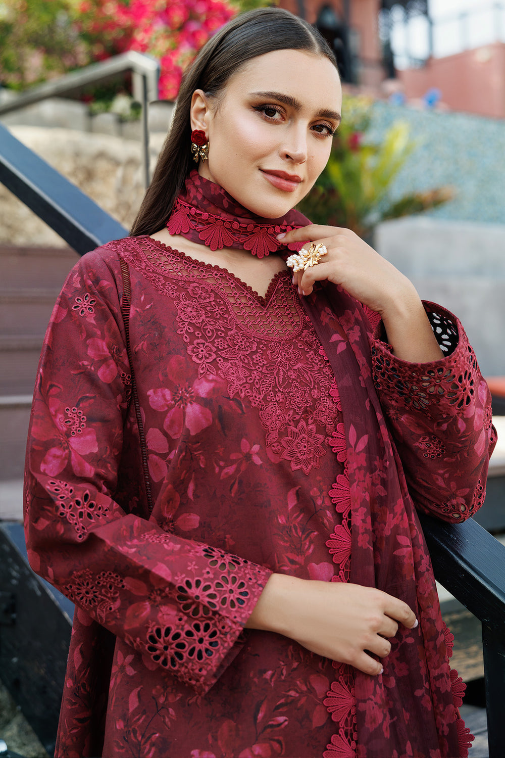 Farasha | Printed Essentials | Merlot Muse -  Farasha Ladies Clothes - Original Designer Dress - House of Maryam