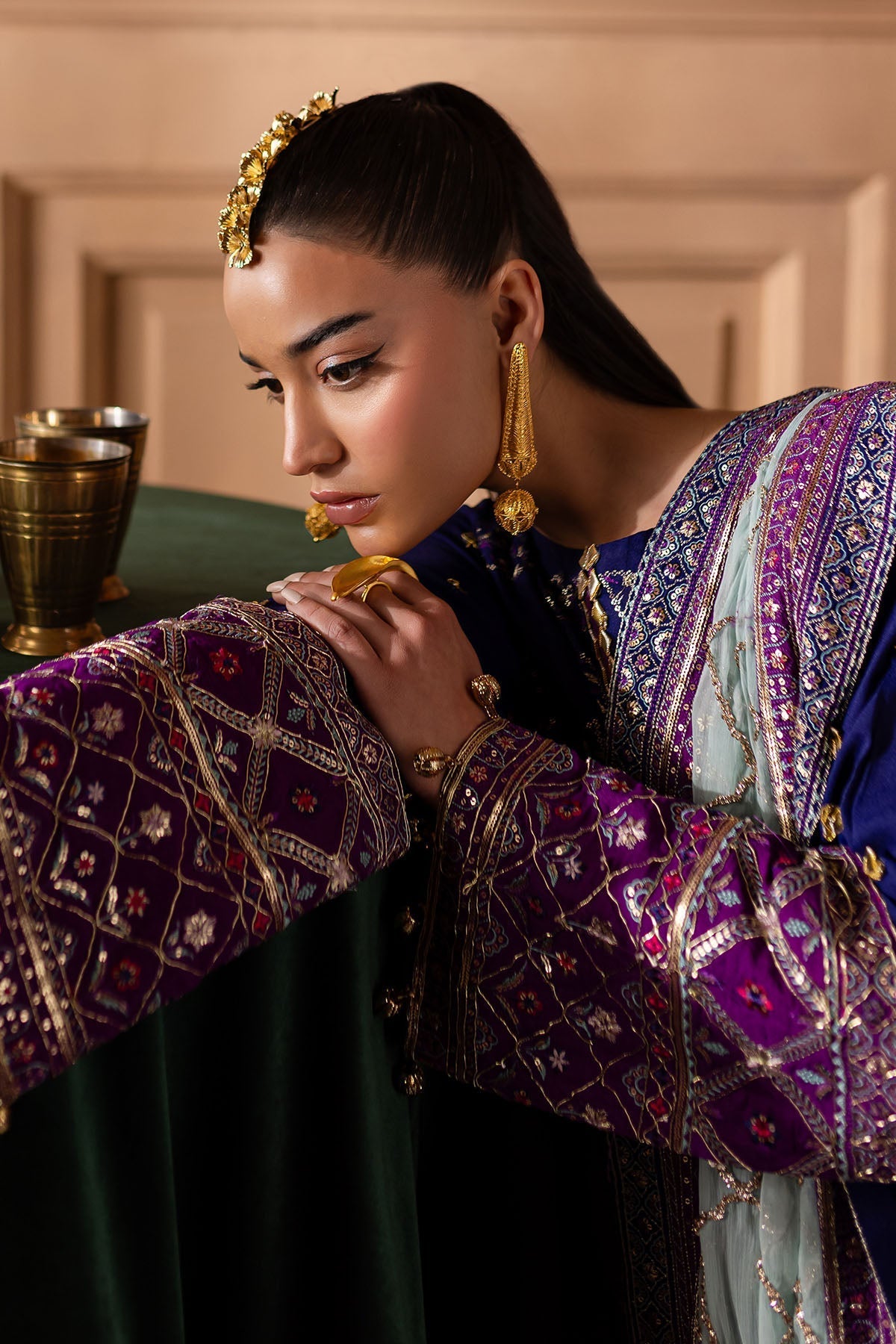 Nureh | Nur Mahal Formals |  NE-137 -  Nureh Ladies Clothes - Original Designer Dress - House of Maryam