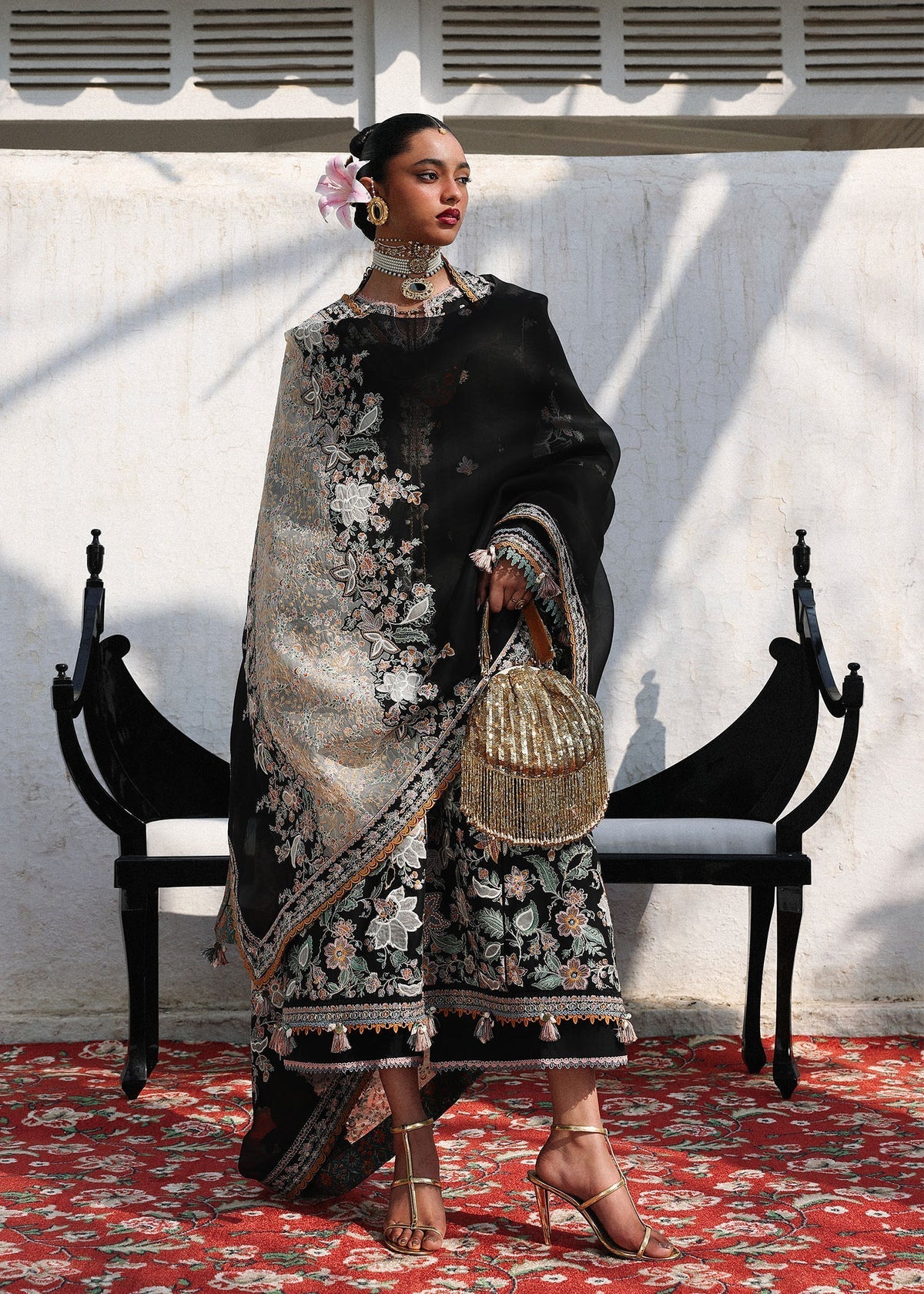 Hussain Rehar | Kalabagh Luxury Lawn 26 | Sable, image 5