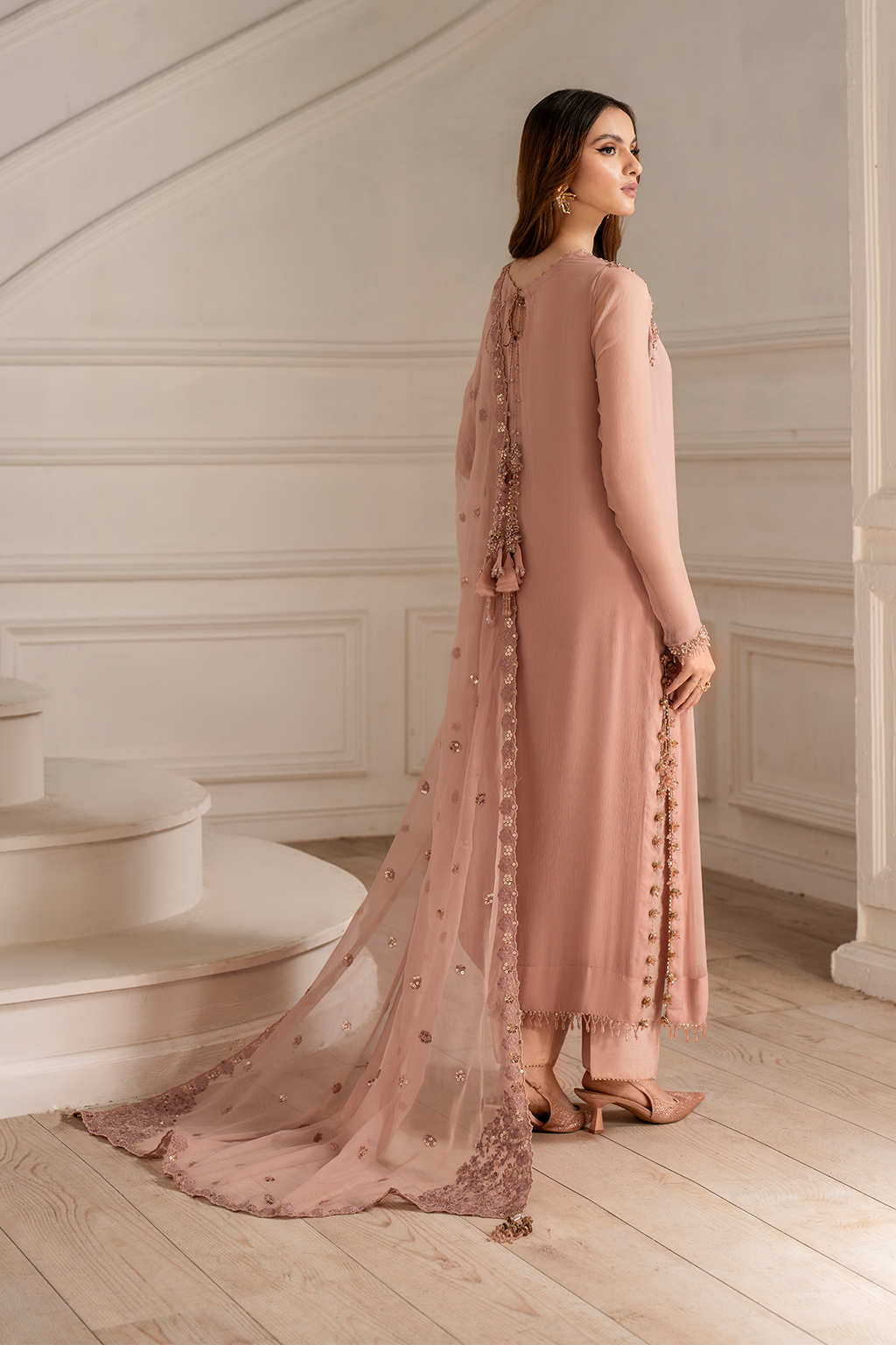 Iznik I Festive Formal I UE-479 Embroidered Chiffon -  Iznik Ladies Clothes - Original Designer Dress - House of Maryam