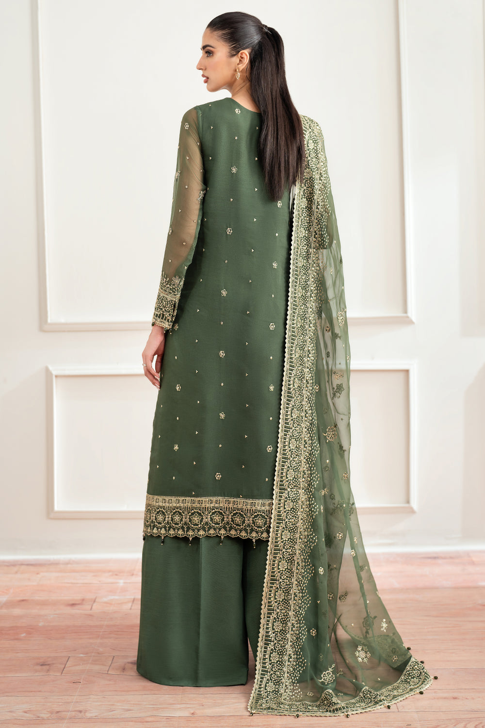 Farasha | Essence Formals 25 | Muted Moss -  Farasha Ladies Clothes - Original Designer Dress - House of Maryam