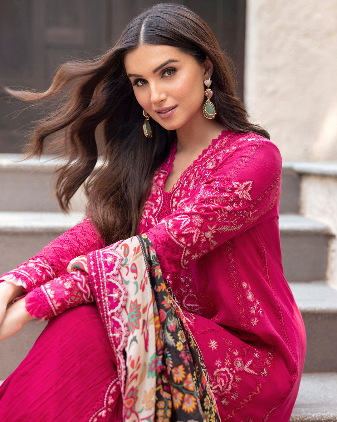 Faiza Saqlain | Zinnia Lawn 25 | Varda -  Faiza Saqlain Ladies Clothes - Original Designer Dress - House of Maryam