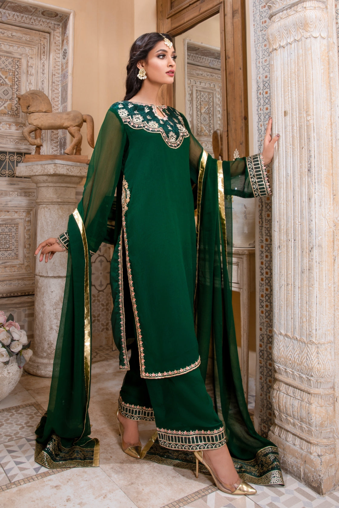 Hania & Umaimaz | Festive Collection | Warda -  Hania & Umaima  - Original Designer Dress - House of Maryam