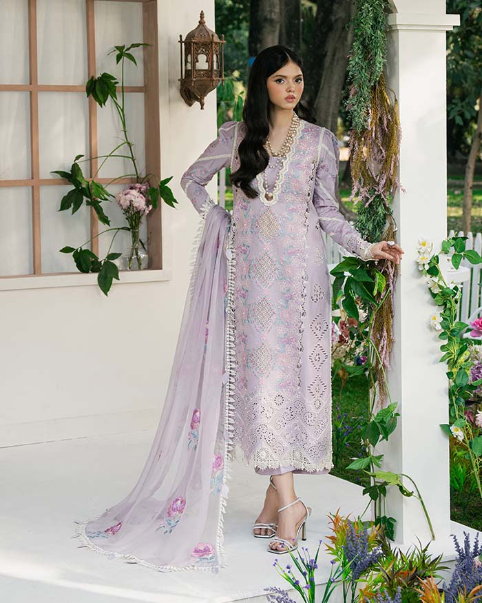 Zevk | Flora Festive Lawn | LILLY -  Zevk Ladies Clothes - Original Designer Dress - House of Maryam