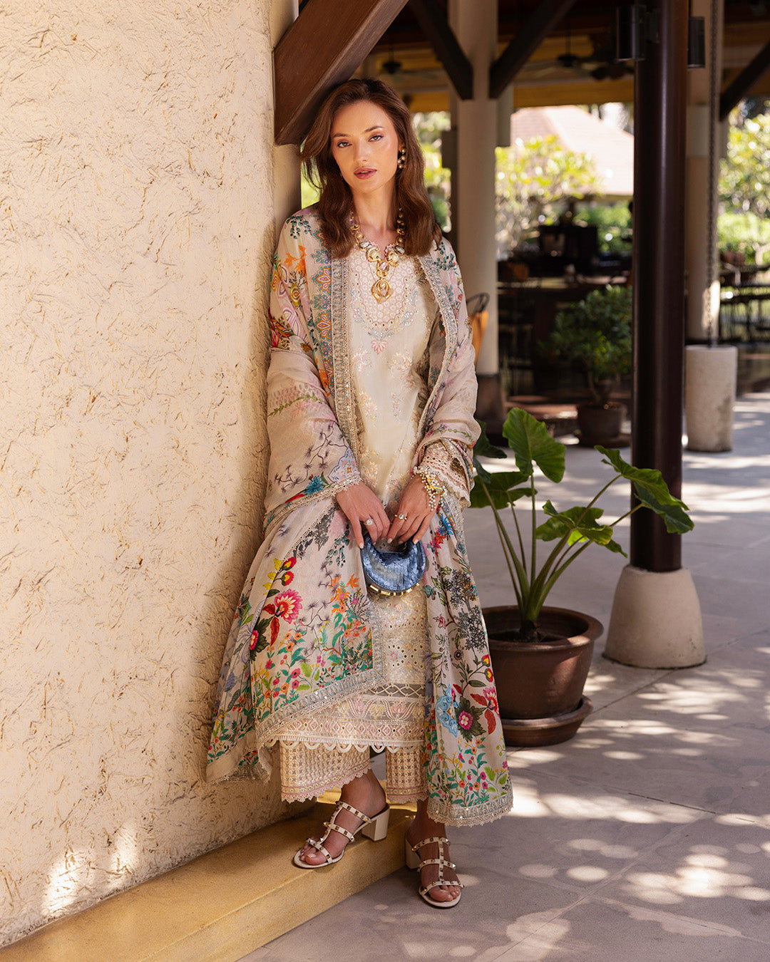 Faiza Saqlain | Zinnia Lawn 25 | Delilah -  Faiza Saqlain Ladies Clothes - Original Designer Dress - House of Maryam