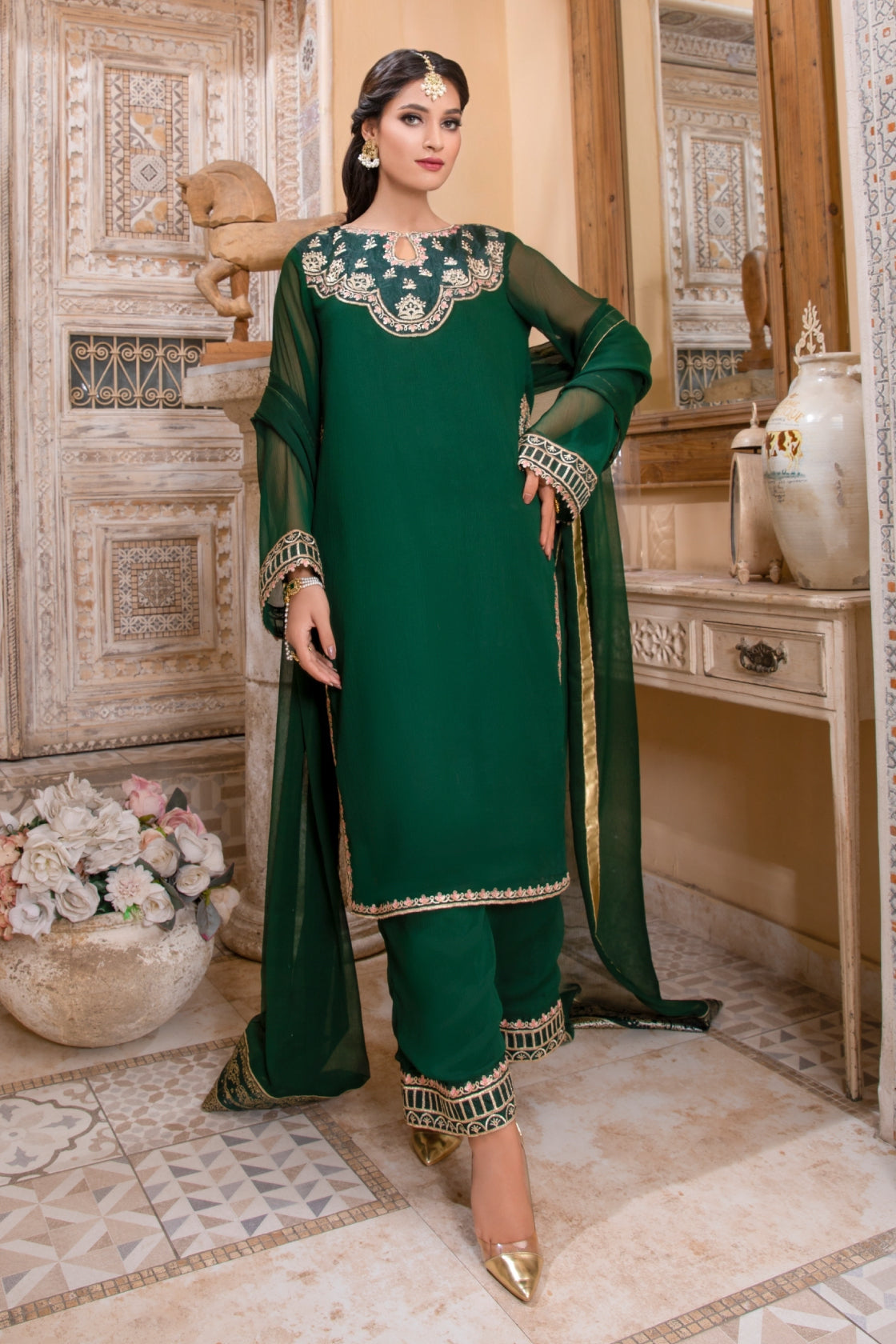 Hania & Umaimaz | Festive Collection | Warda -  Hania & Umaima  - Original Designer Dress - House of Maryam
