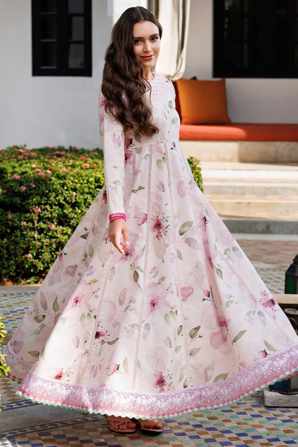 Farasha | Printed Essentials | Pink Bloom -  Farasha Ladies Clothes - Original Designer Dress - House of Maryam