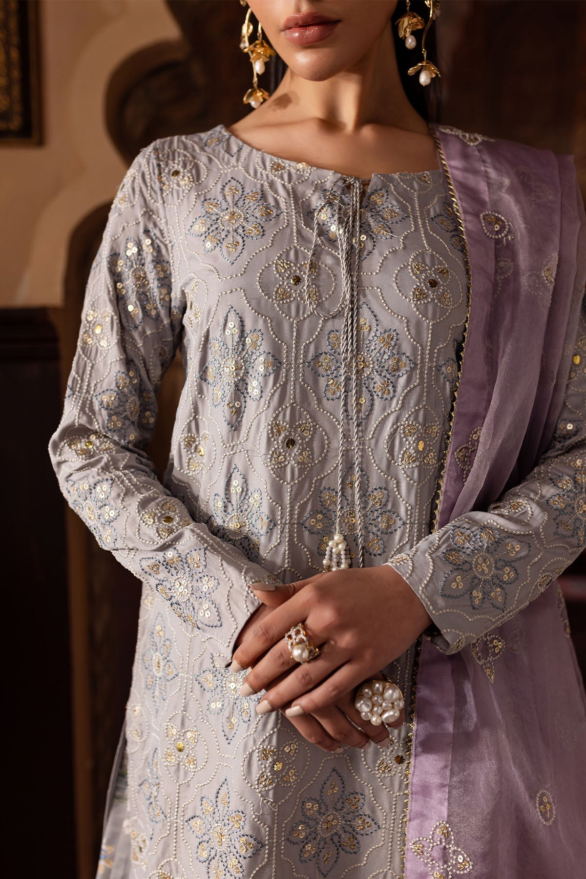 Nureh | Nur Mahal Formals | NE-142 -  Nureh Ladies Clothes - Original Designer Dress - House of Maryam