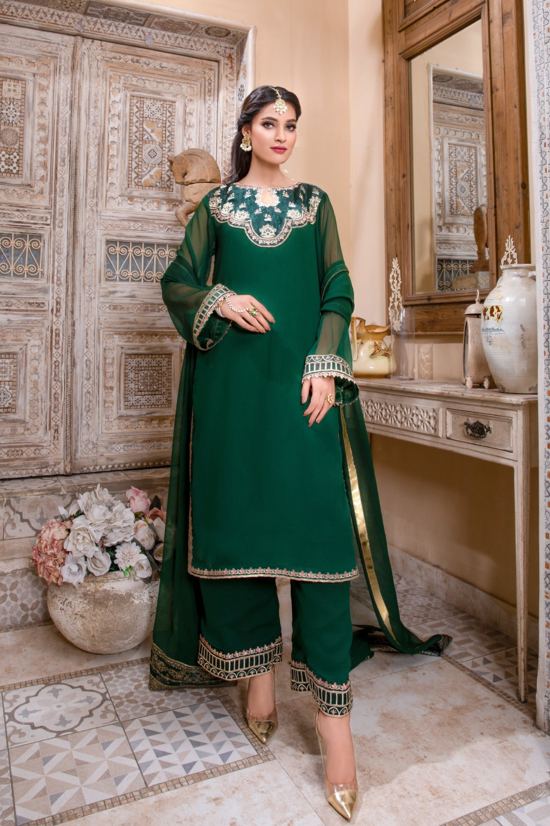 Hania & Umaimaz | Festive Collection | Warda -  Hania & Umaima  - Original Designer Dress - House of Maryam