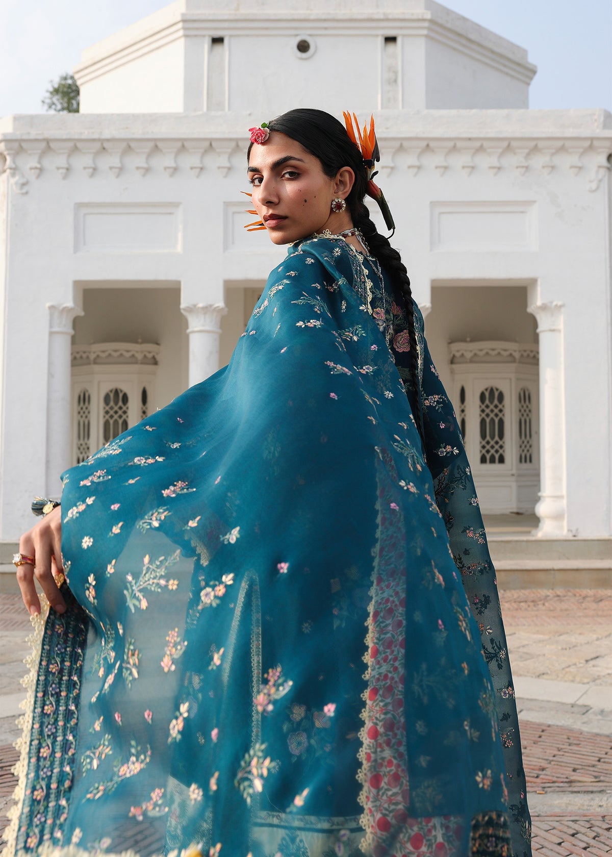 Hussain Rehar | Kalabagh Luxury Lawn 26 | Azraq, image 2