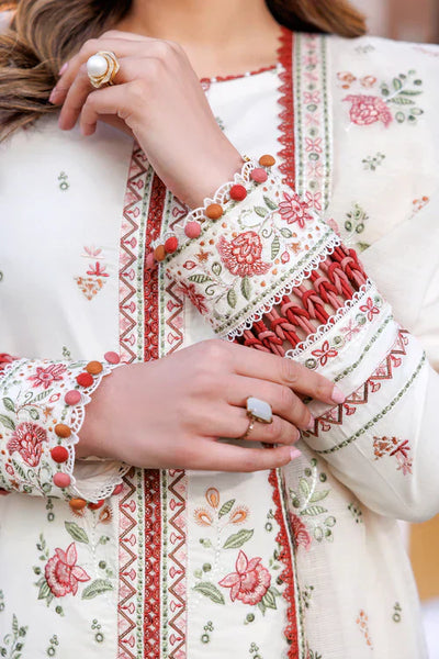 Farasha | Kaavish Lawn 24 | SURREAL WHITE -  Farasha Luxury - Original Designer Dress - House of Maryam