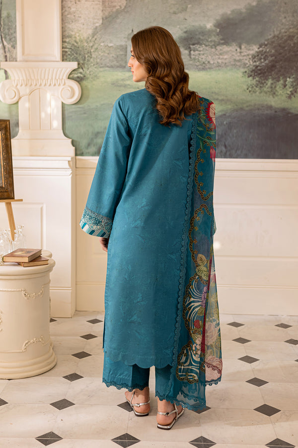 Farasha | Seraya Lawn 24 | PERIWINKLE -  Farasha Luxury - Original Designer Dress - House of Maryam
