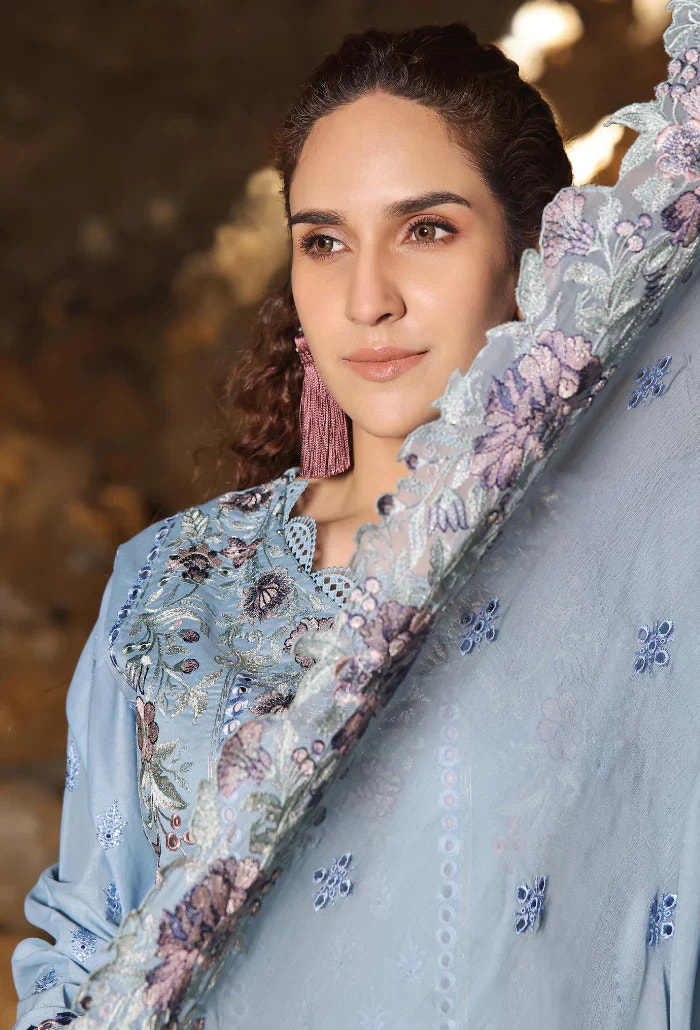Humdum | Afsoon Lawn 24 | D10 -  HumDum Luxury - Original Designer Dress - House of Maryam