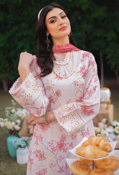 Humdum | Gardenia Lawn 24 | Printkari Lawn PLG 06 -  HumDum Luxury - Original Designer Dress - House of Maryam