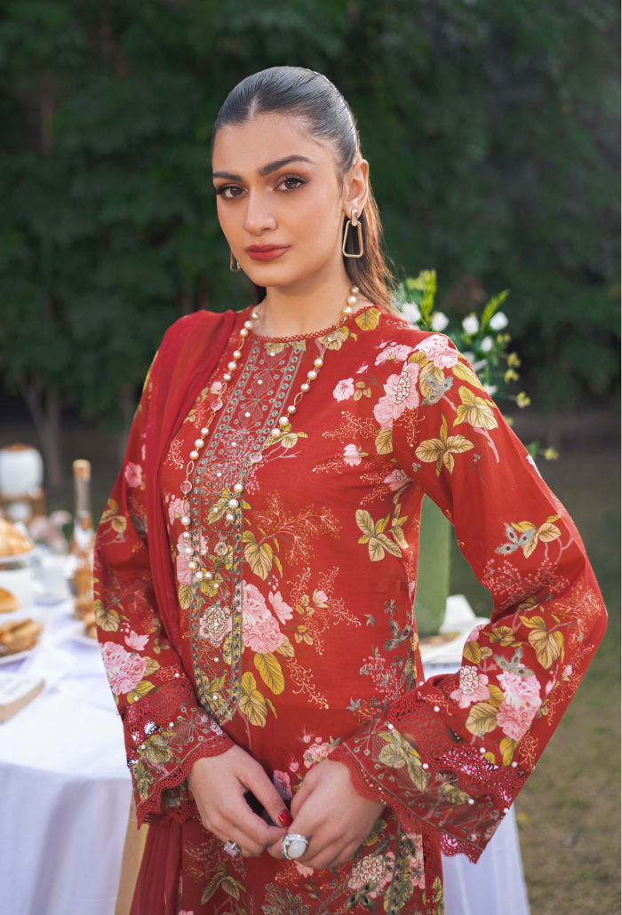 Humdum | Gardenia Lawn 24 | Printkari Lawn PLG 03 by Designer HumDum - House of Maryam - Pakistani Designer Ethnic Wear in {{ shop.shopifyCountryName }}