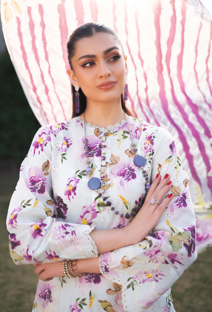Humdum | Gardenia Lawn 24 | Printkari Lawn PLG 10 -  HumDum Luxury - Original Designer Dress - House of Maryam