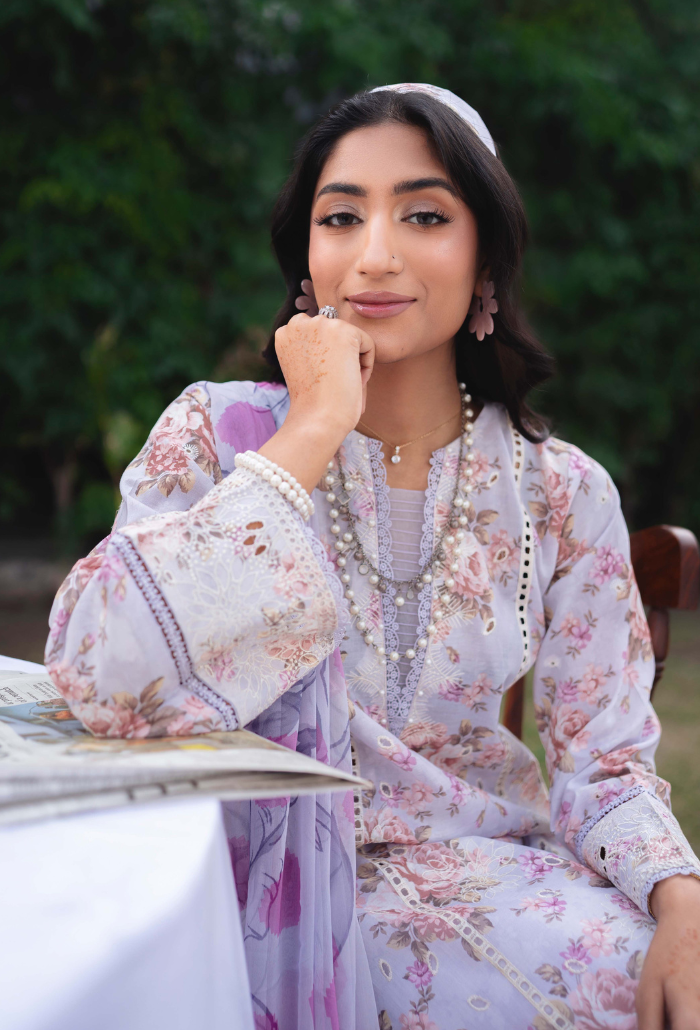 Humdum | Gardenia Lawn 24 | Printkari Lawn PLG 04 by Designer HumDum - House of Maryam - Pakistani Designer Ethnic Wear in {{ shop.shopifyCountryName }}