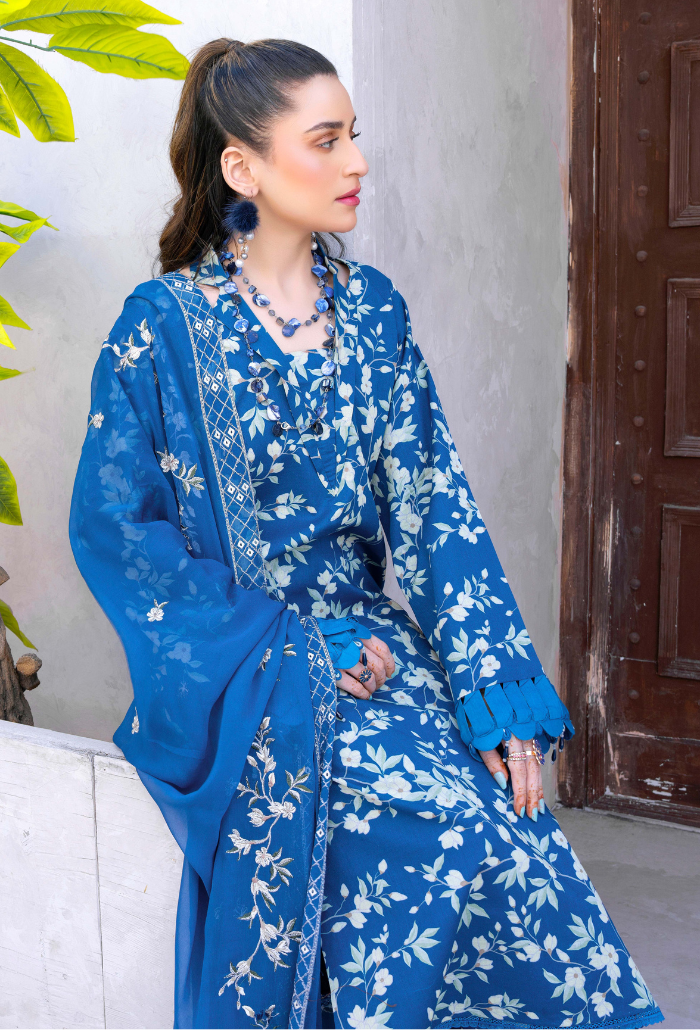 Humdum | Gardenia Lawn 24 | PLG 3 - D09 by Designer HumDum - House of Maryam - Pakistani Designer Ethnic Wear in {{ shop.shopifyCountryName }}