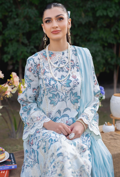Humdum | Gardenia Lawn 24 |Printkari Lawn - PLG 08 -  HumDum Luxury - Original Designer Dress - House of Maryam