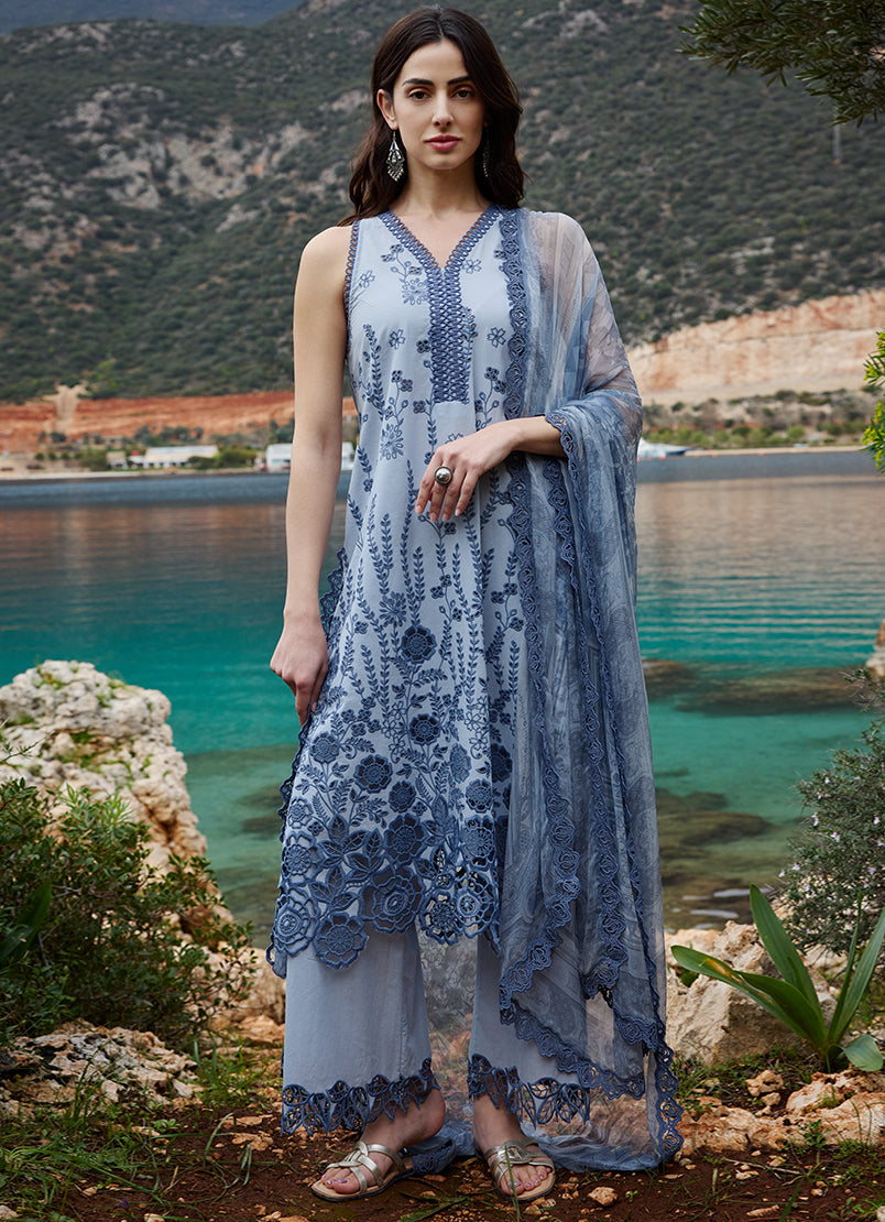Image | Lawnkari 25 | Zayna -  Image Ladies Clothes - Original Designer Dress - House of Maryam