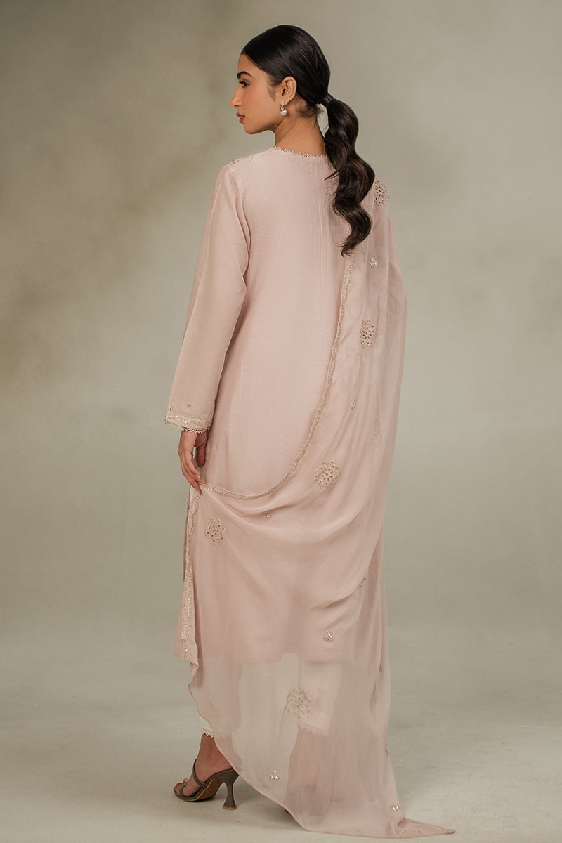 Cross Stitch | Basic Pret | Ecru Fawn-2PC (Shirt & Dupatta), image 5