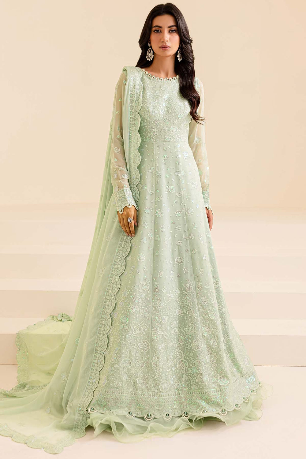 Farasha | Lumiere Formals | Aqua Dream by Designer Farasha - House of Maryam - Pakistani Designer Ethnic Wear in {{ shop.shopifyCountryName }}