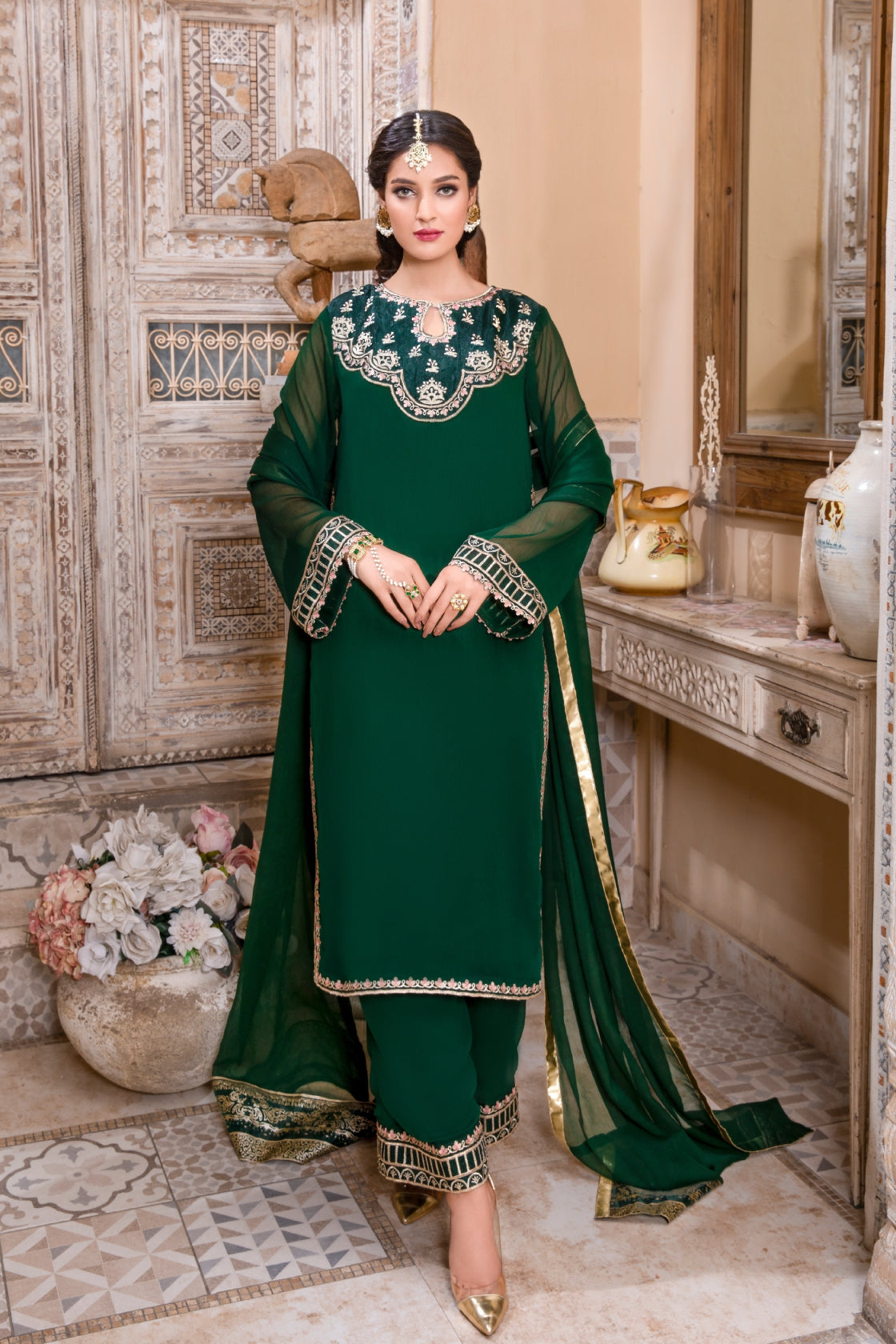 Hania & Umaimaz | Festive Collection | Warda -  Hania & Umaima  - Original Designer Dress - House of Maryam
